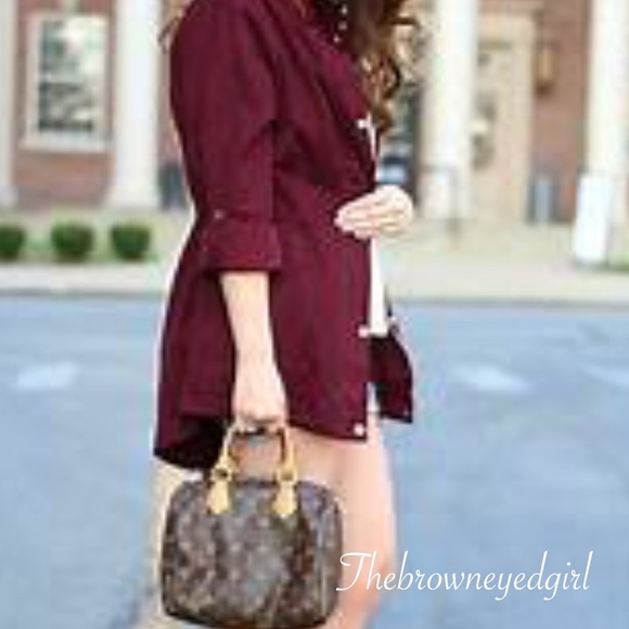 Jackets & Blazers - New Burgundy Anorak Utility Jacket